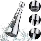 3-Function Pull Down Kitchen Faucet with 360° Rotating Sprayer