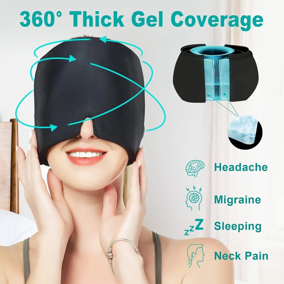 Krioskart— Hot & Cold Headache & Migraine Relief Cap