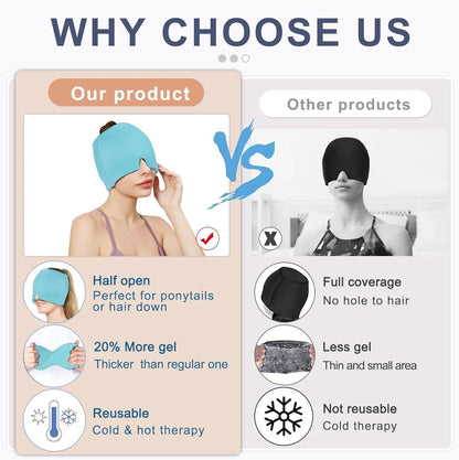 Krioskart— Hot & Cold Headache & Migraine Relief Cap